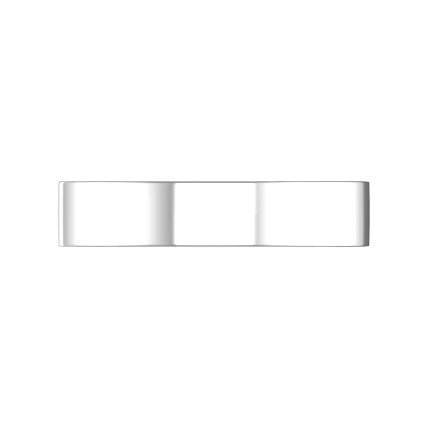 Plain Wedding Ring With A Flat Profile Inside and Out  Gardiner Brothers