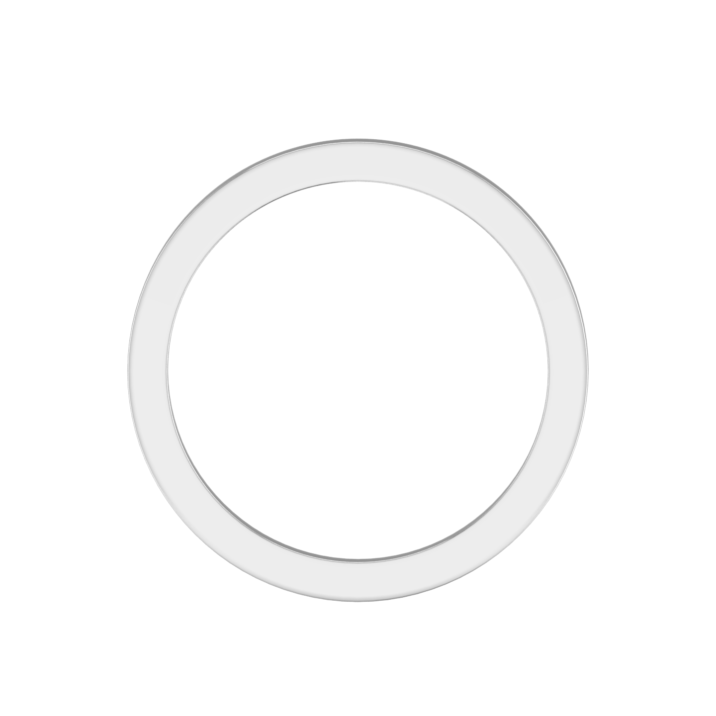 Plain Wedding Ring With A Flat Profile Inside and Out Gardiner Brothers