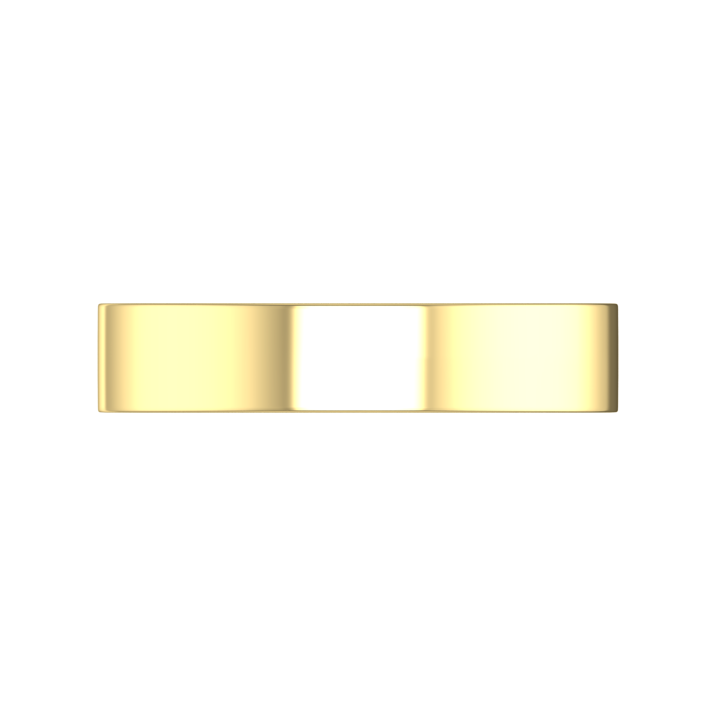 Plain Wedding Ring With A Flat Profile Inside and Out Gardiner Brothers