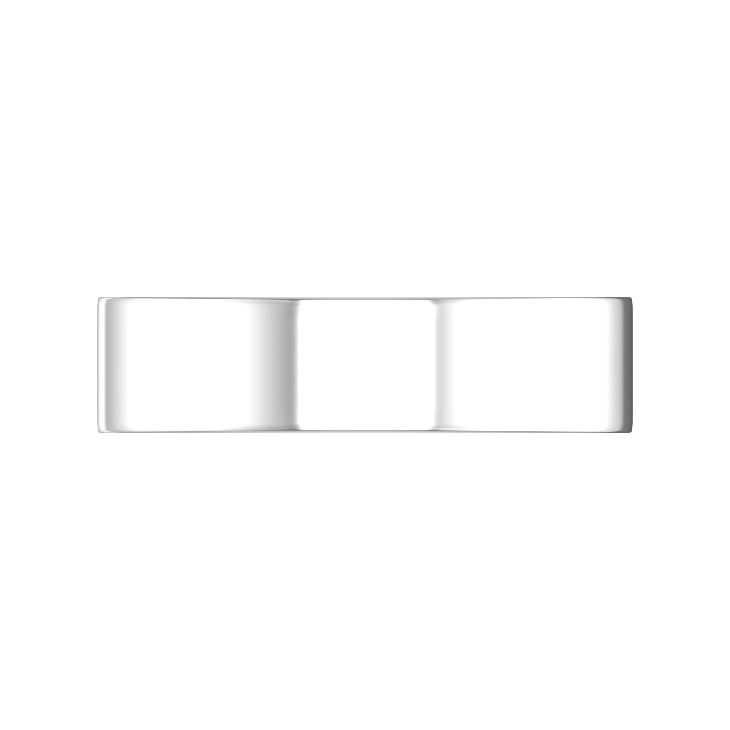 Plain Wedding Ring In A Flat Profile Outside and Court Inside Gardiner Brothers