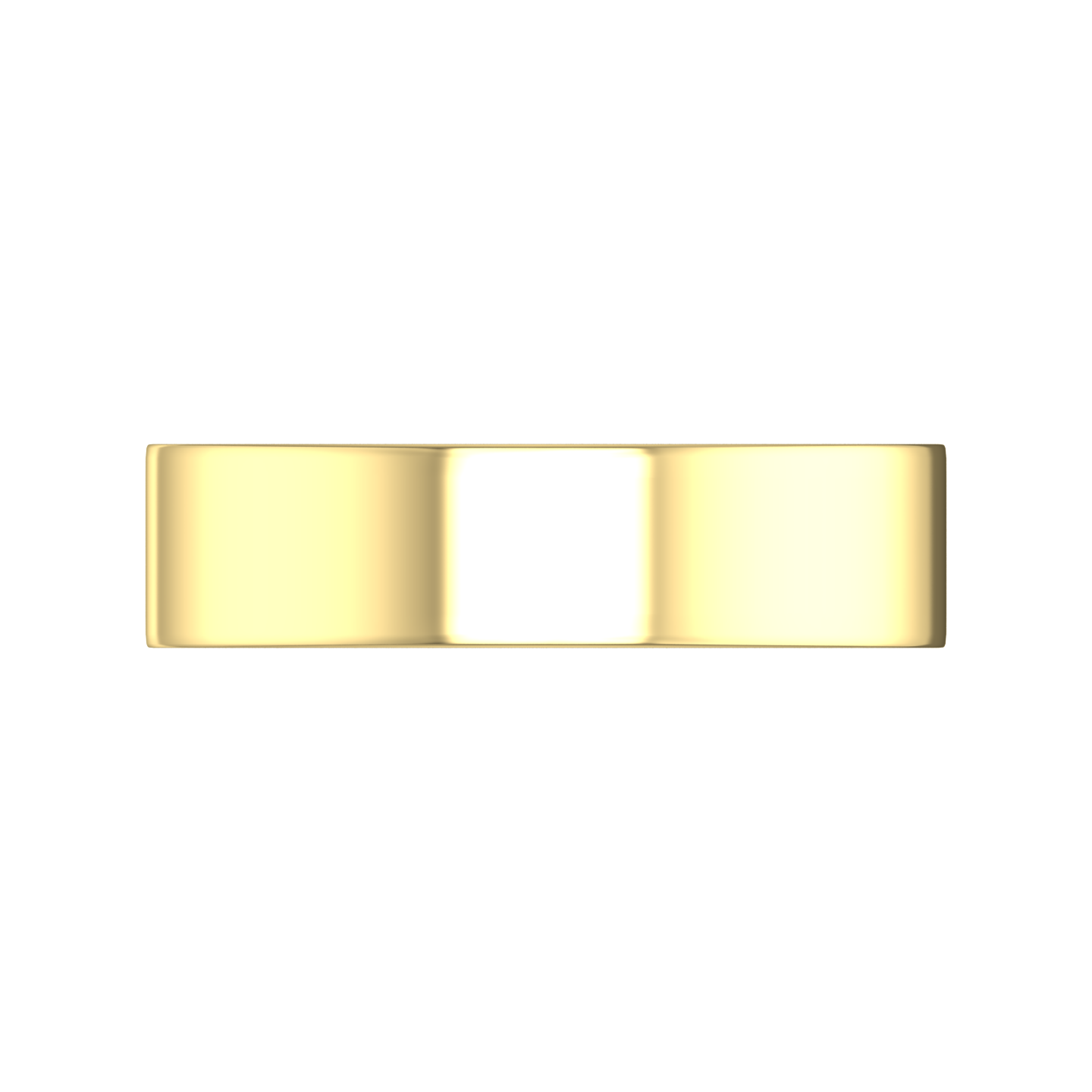 Plain Wedding Ring In A Flat Profile Outside and Court Inside Gardiner Brothers