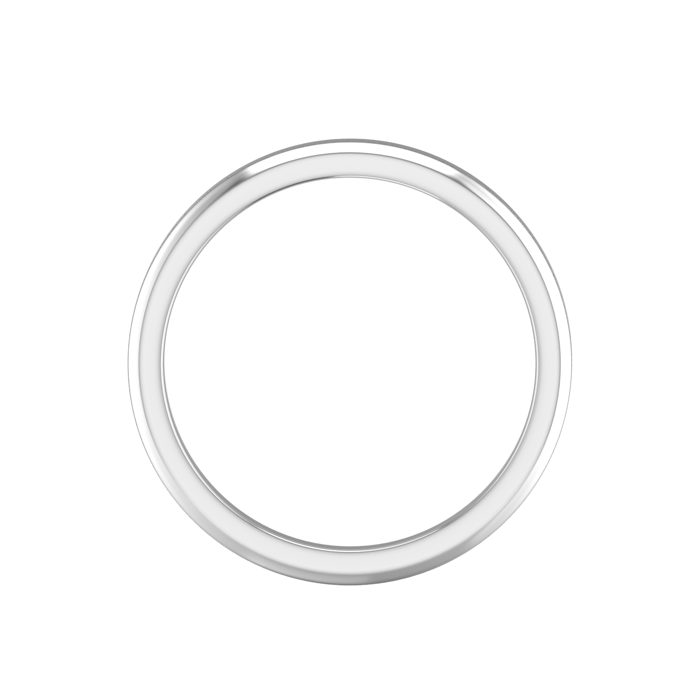Plain Wedding Ring With A Flat Outside Profile and Bevelled Edge Gardiner Brothers