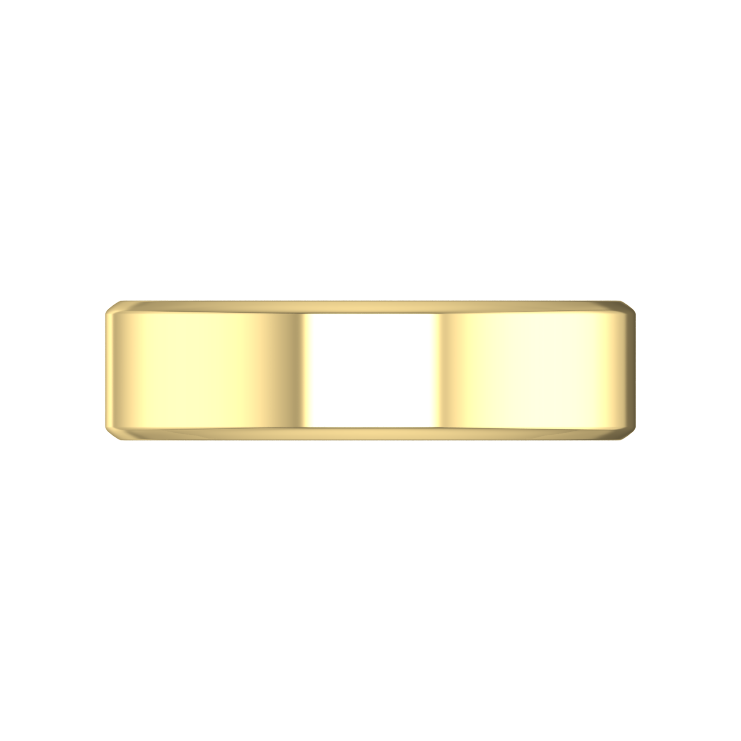 Plain Wedding Ring With A Flat Outside Profile and Bevelled Edge Gardiner Brothers