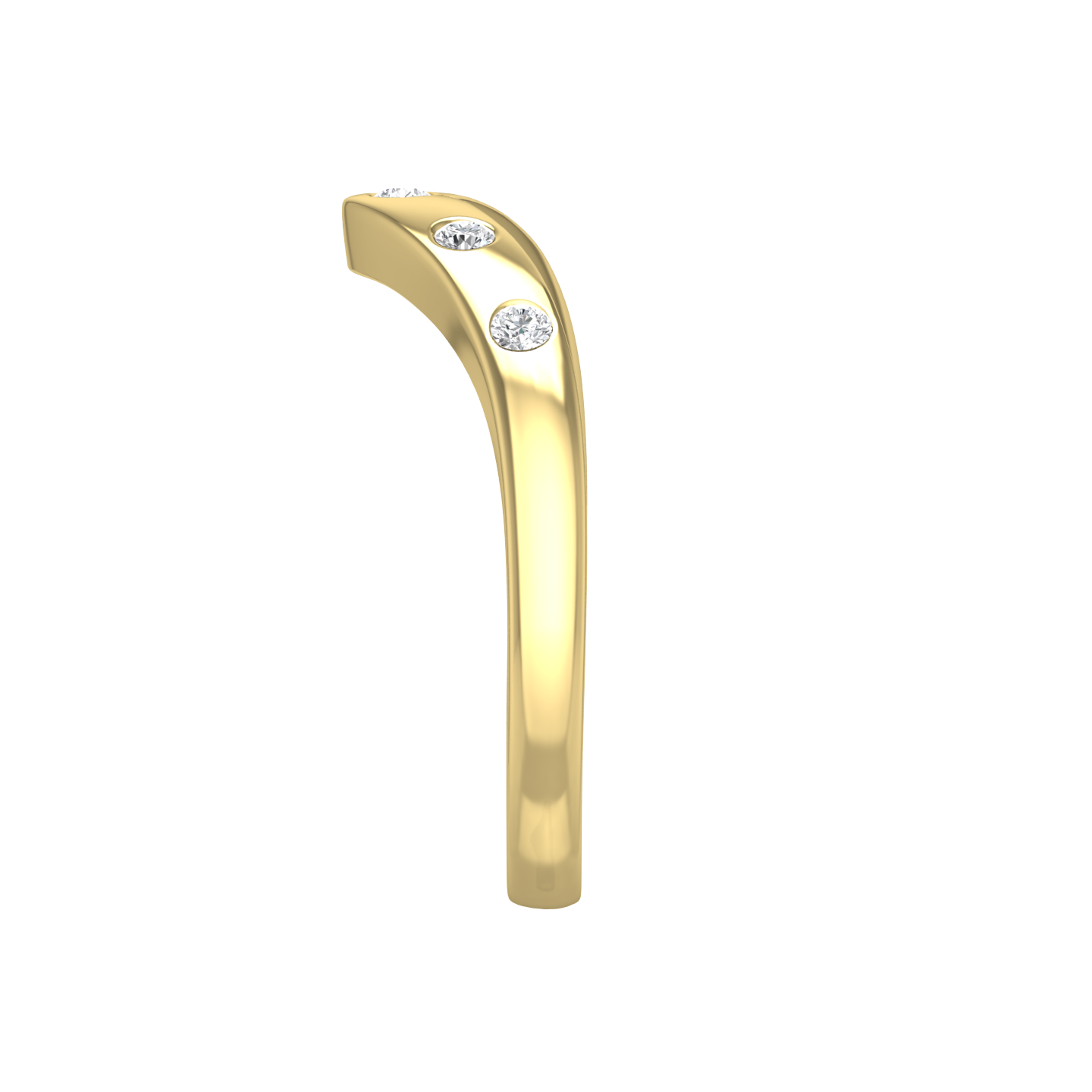 Bow Shaped Wedding Ring with 5 Round Brilliant Cut Diamonds  Gardiner Brothers
