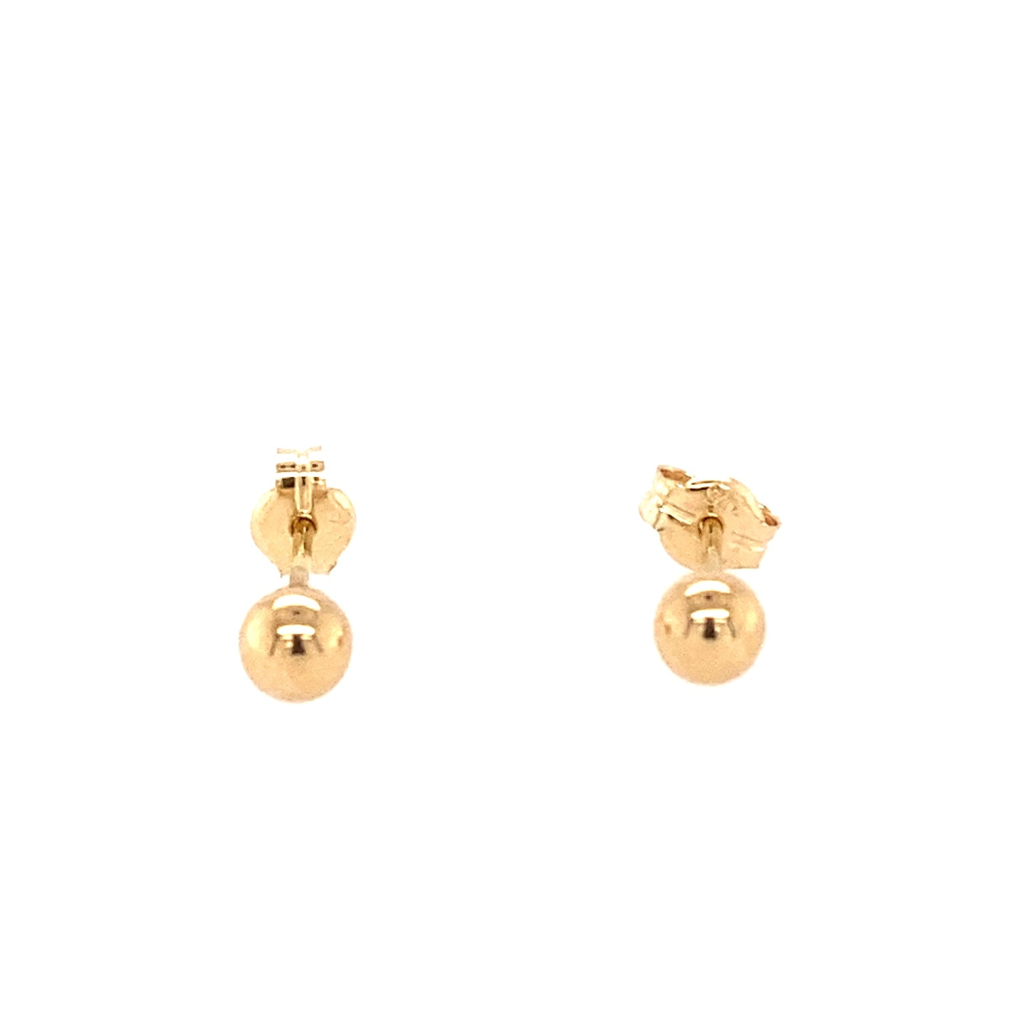 Yellow Gold Ball Stud Earrings Gardiner Brothers