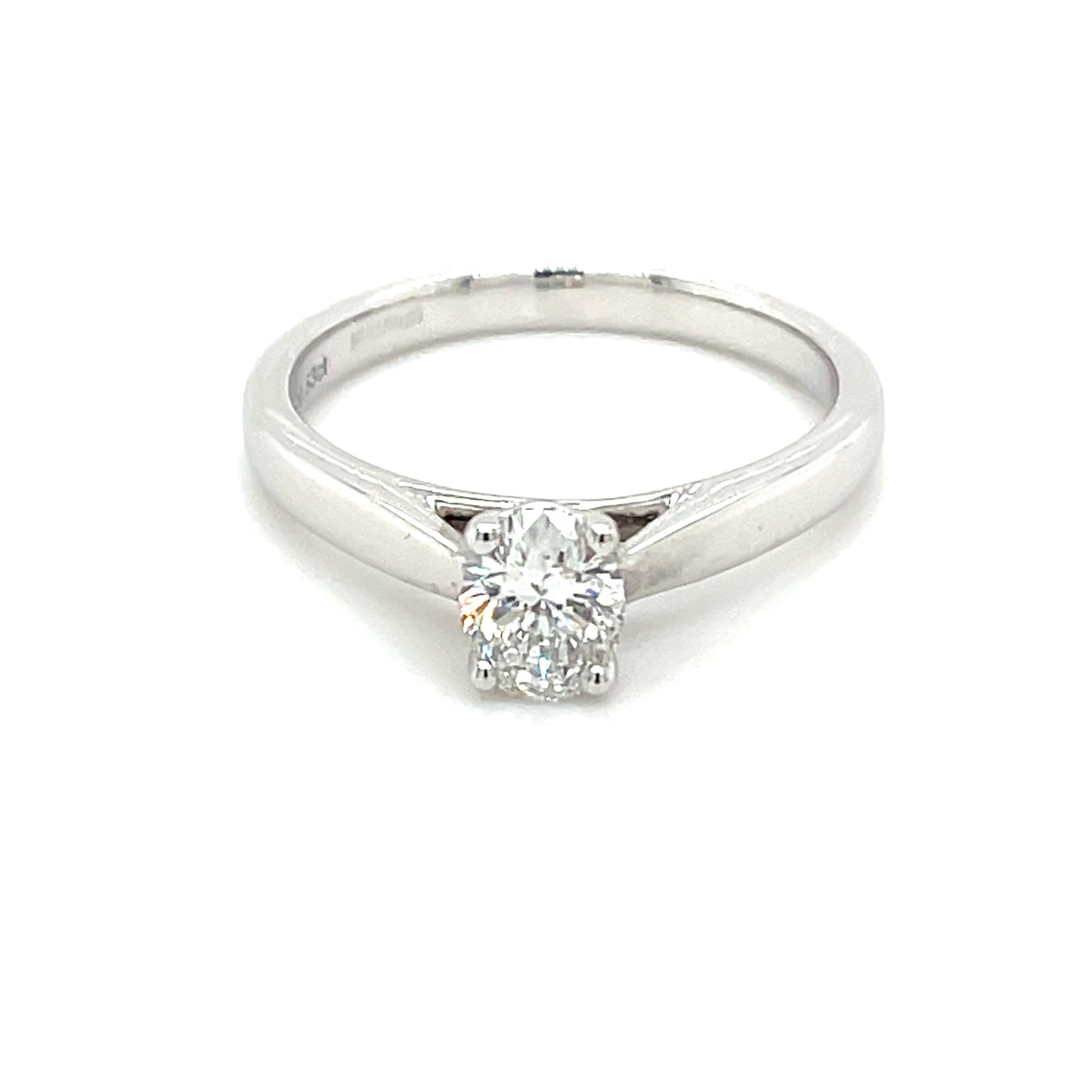 Oval Shaped Aurora Cut Diamond Solitaire Ring - 0.53cts Gardiner Brothers
