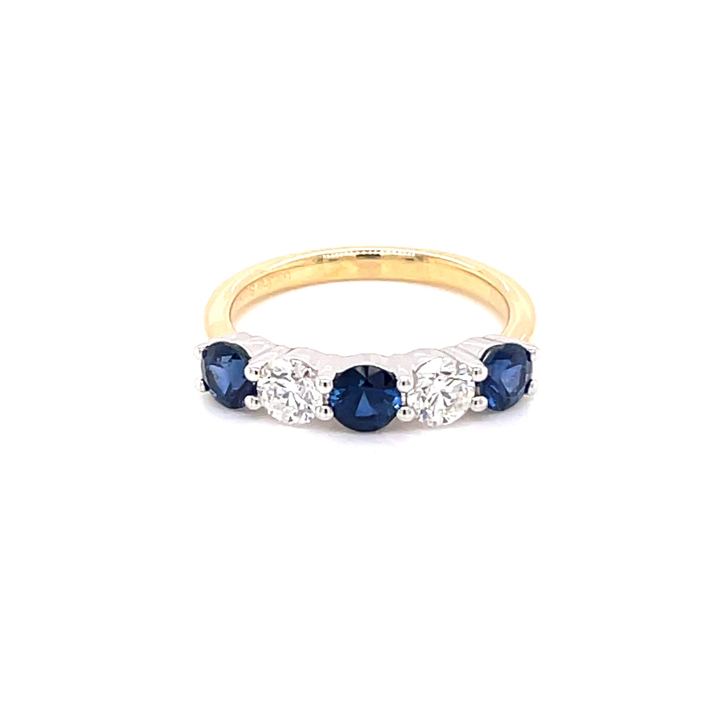 Sapphire and Diamond 5 Stone Ring Gardiner Brothers
