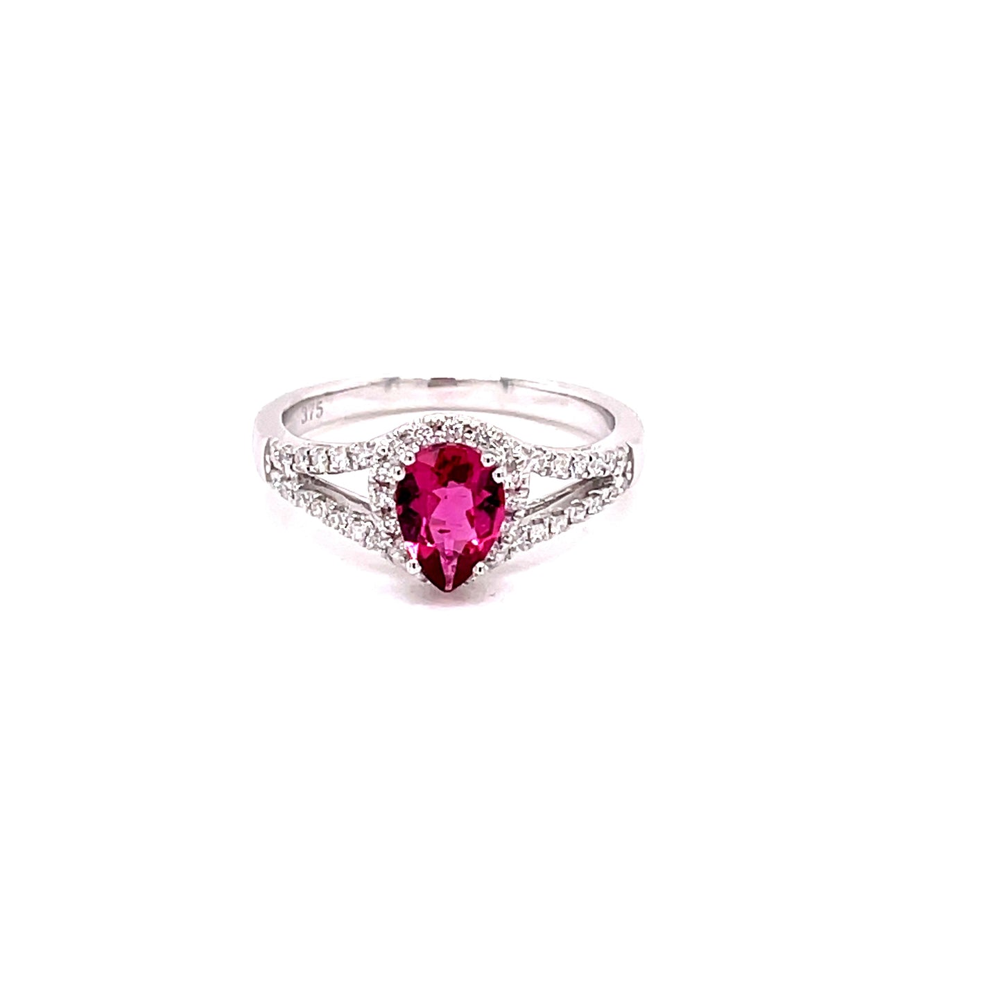 Pink Tourmaline and Diamond Halo Style Ring Gardiner Brothers