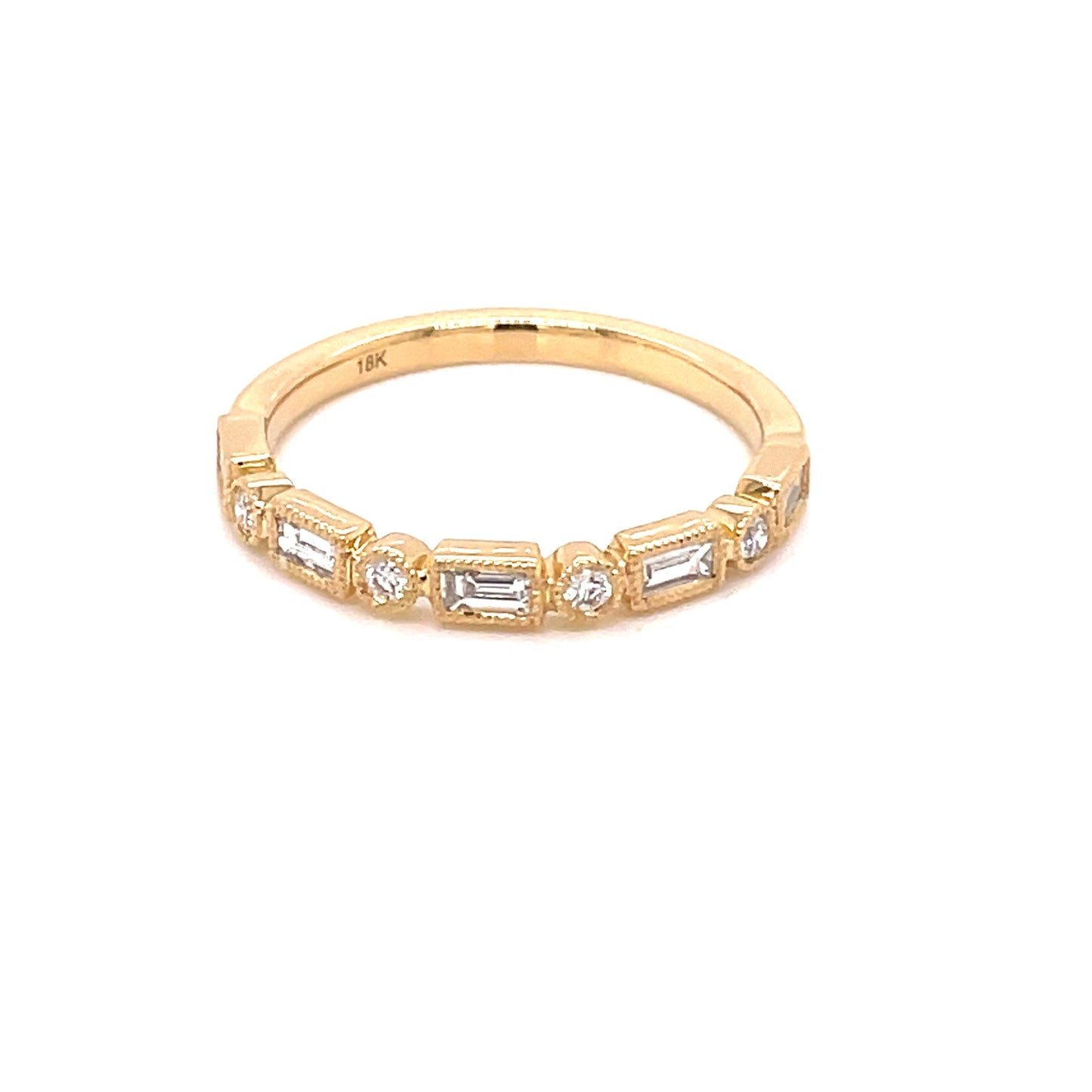 Diamond Brilliant and Baguette Cut Eternity Style Ring gardiner-brothers