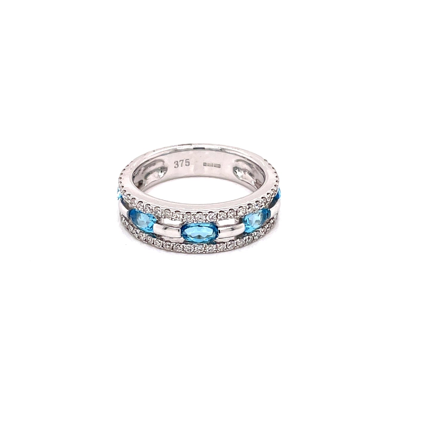 Topaz and Diamond Cocktail Style Ring Gardiner Brothers