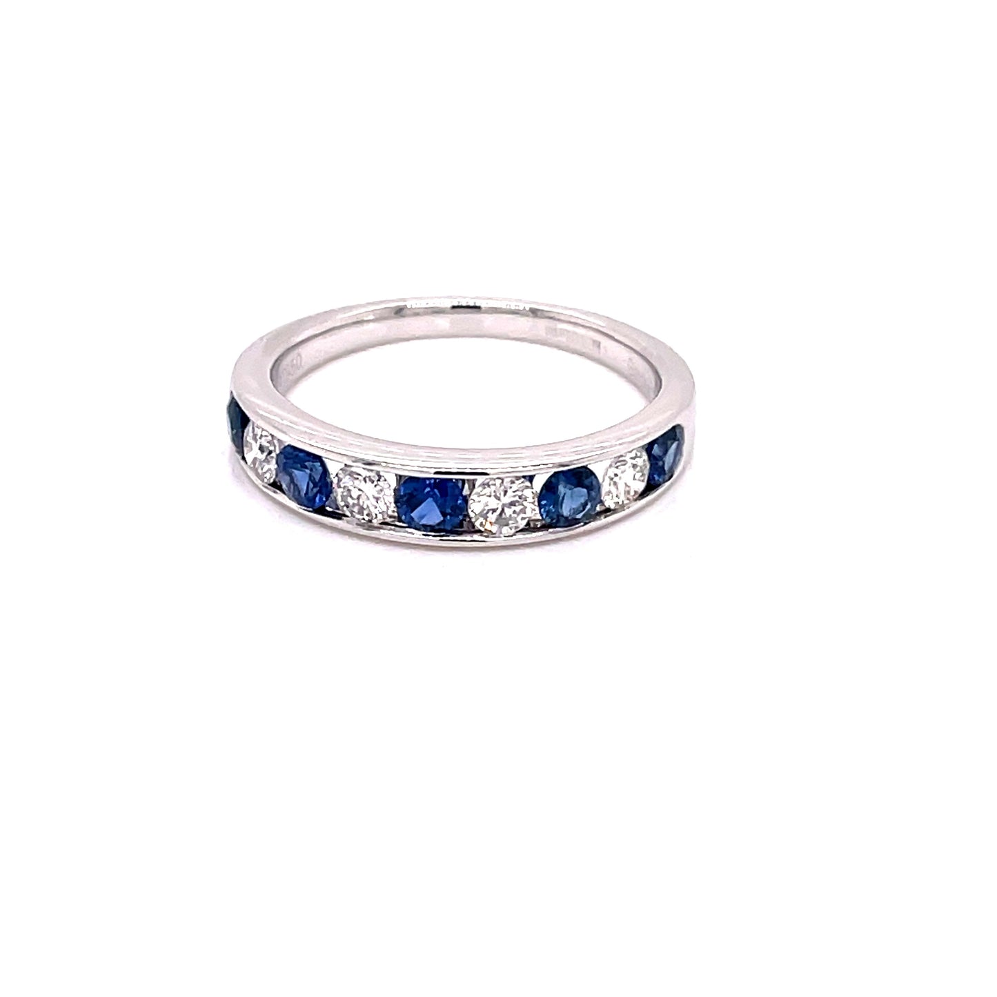 Sapphire and Diamond 9 Stone Eternity Ring Gardiner Brothers
