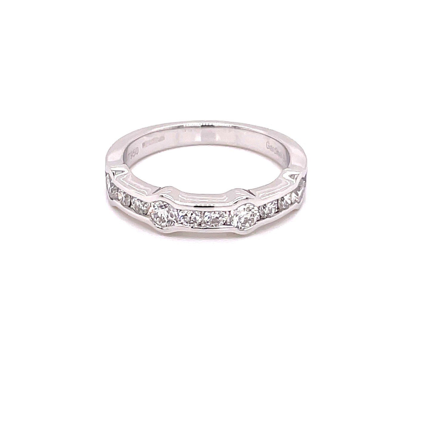 Round Brilliant Cut Diamond, Alternating Size, Eternity Style Ring Gardiner Brothers