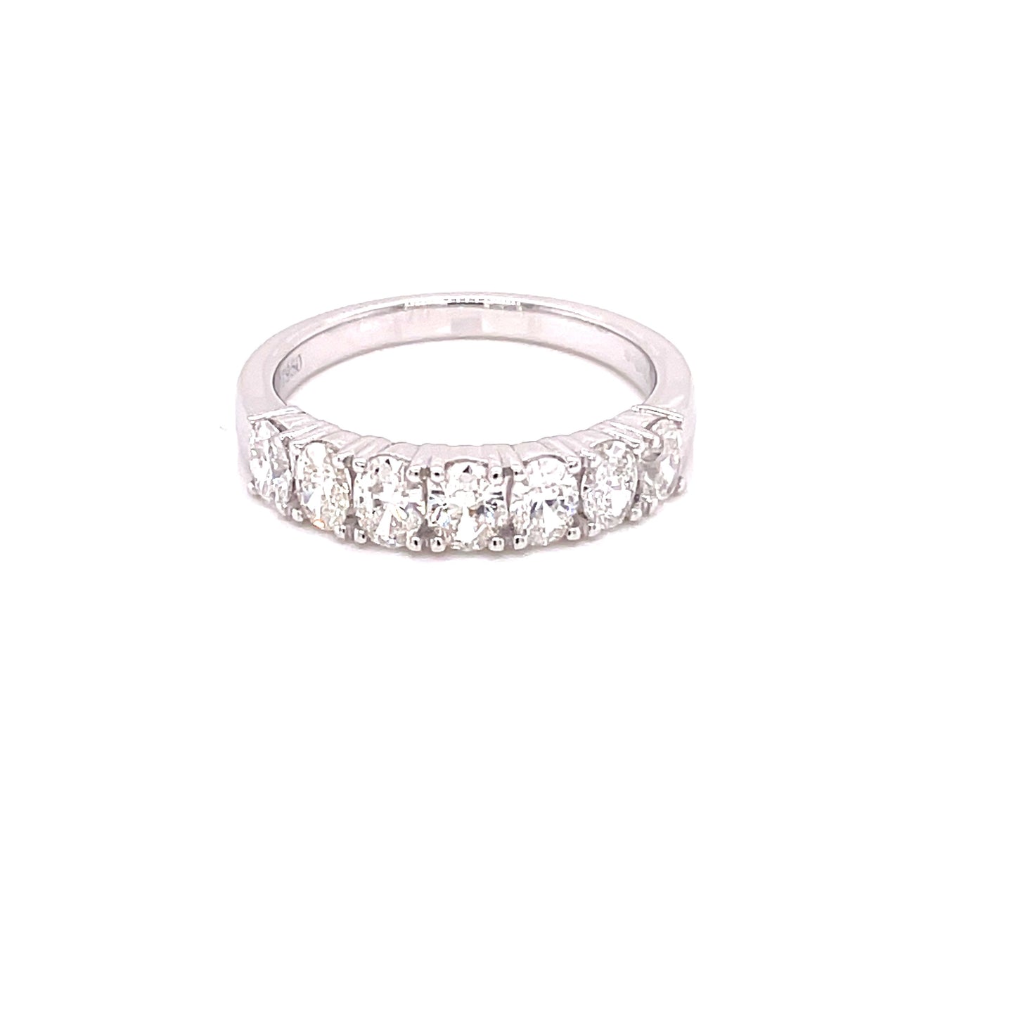 Oval Shaped Diamond 7 Stone Eternity Style Ring - 1.07cts Gardiner Brothers