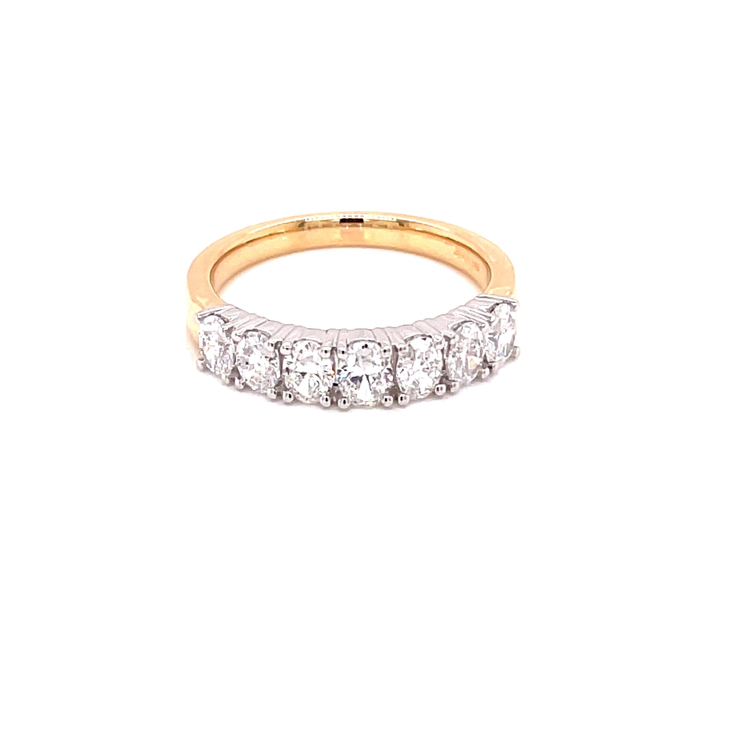 Oval Shaped Diamond 7 Stone Eternity Style Ring - 1.01cts Gardiner Brothers