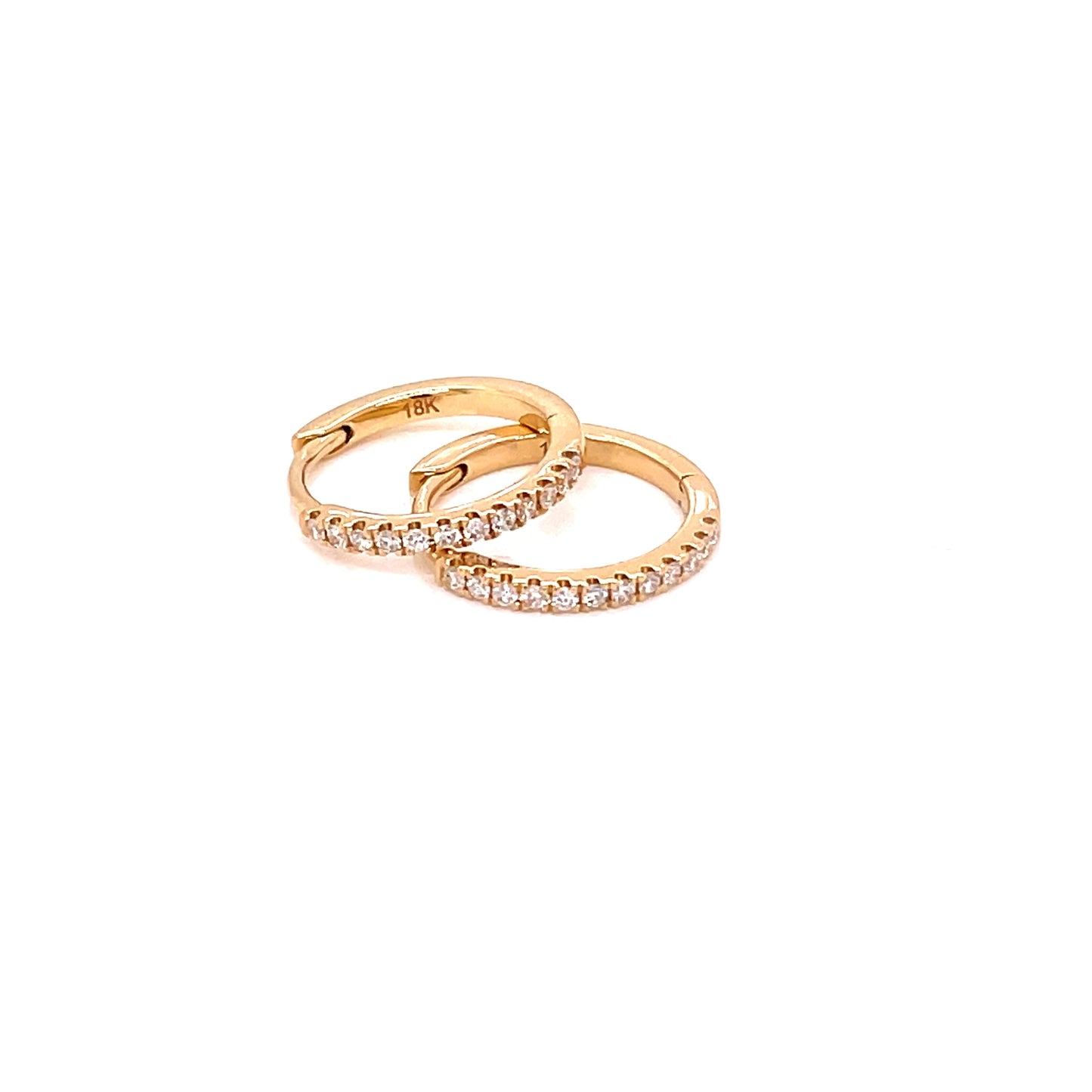 Round Brilliant Cut Diamond Hoop Earrings Gardiner Brothers