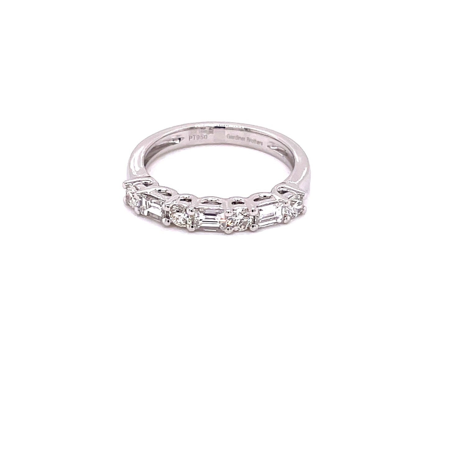 Round Brilliant and Baguette Cut 7 Stone Diamond - 0.75cts Gardiner Brothers