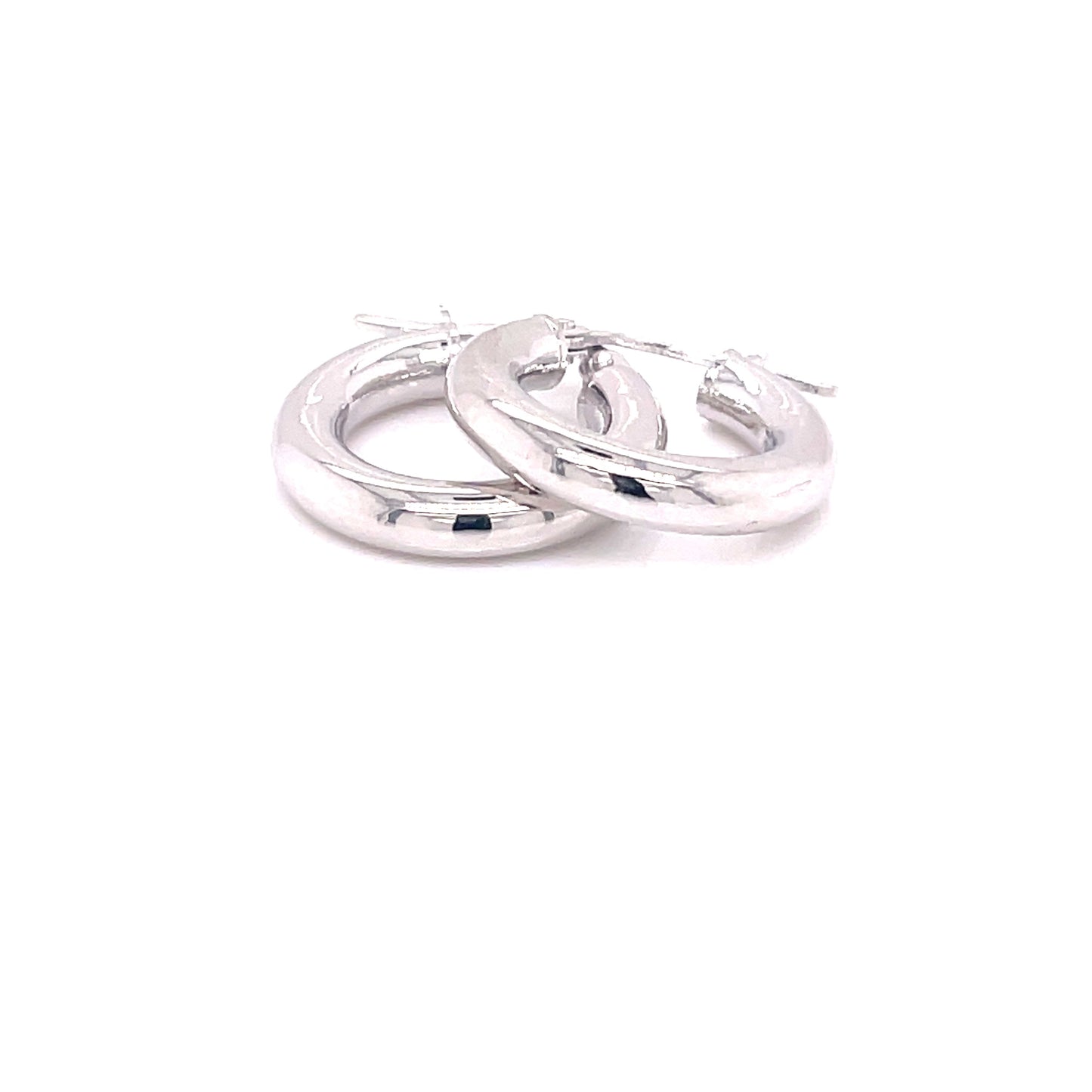 White Gold Hoop Earrings Gardiner Brothers