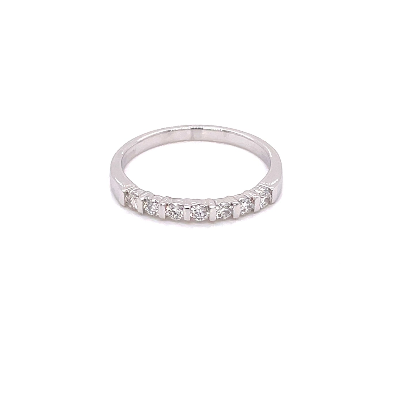 Round Brilliant Cut 7 Stone Bar Set Ring - 0.25cts Gardiner Brothers