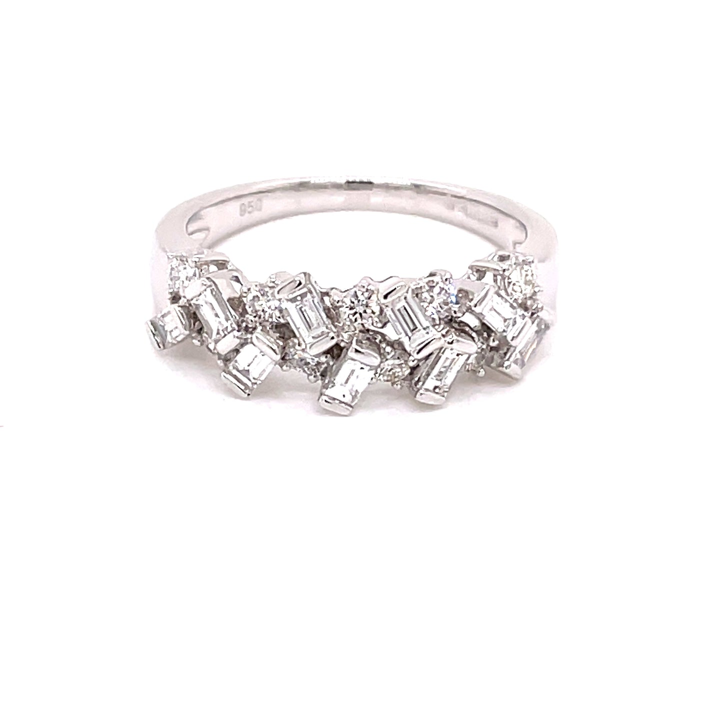 Brilliant and Baguette Cut Diamond Dress Style Ring Gardiner Brothers