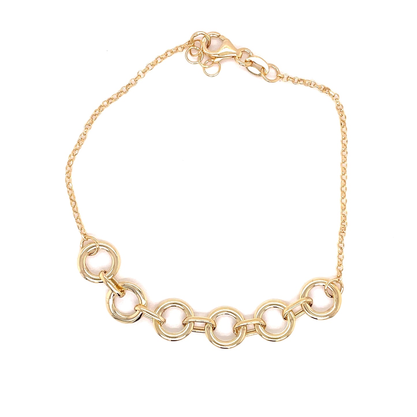 Yellow Gold Circles Style Bracelet Gardiner Brothers