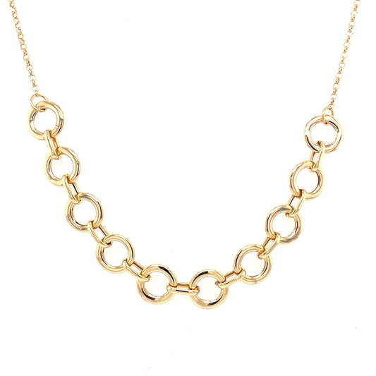 Yellow Gold Circles Necklet  Gardiner Brothers