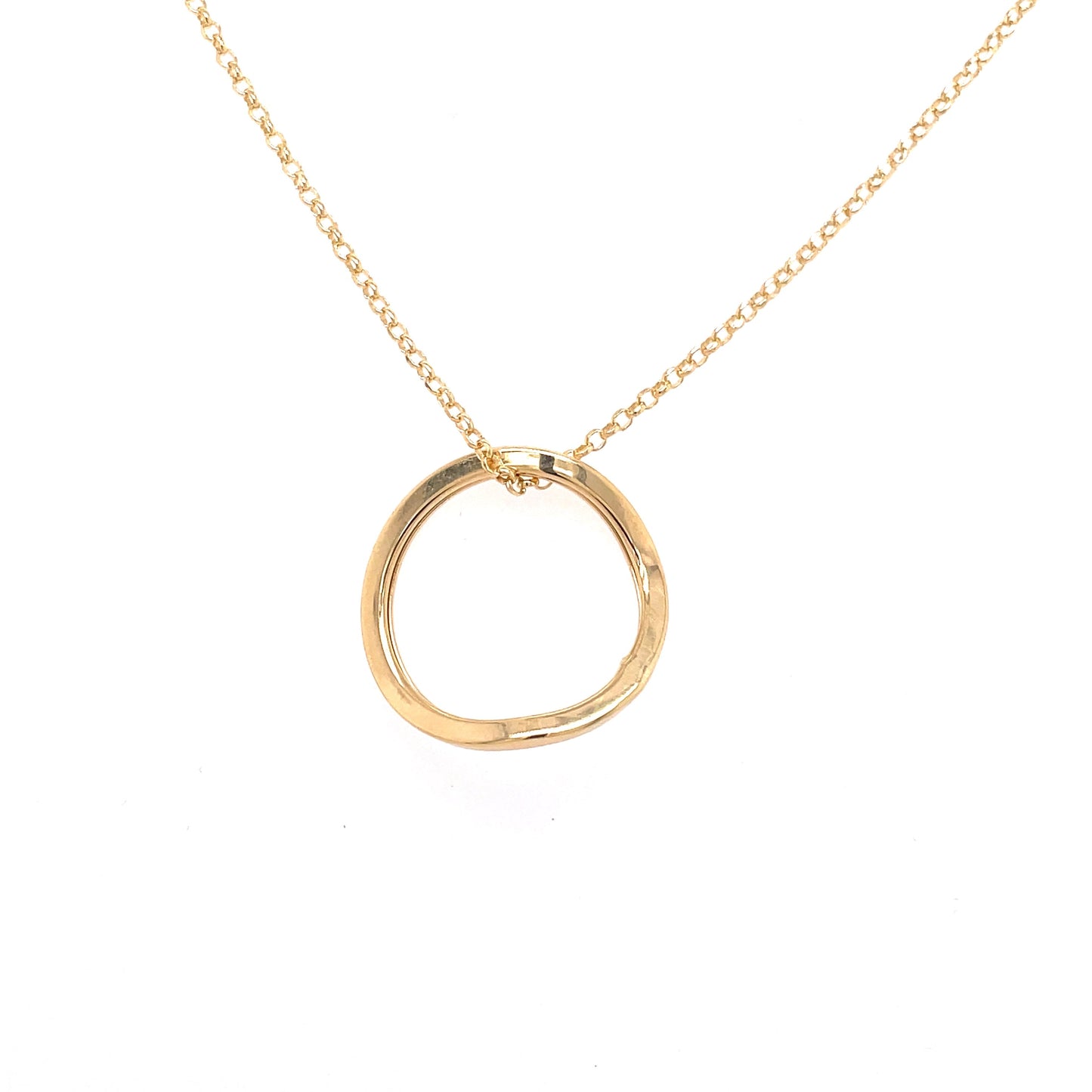 Yellow Gold Circle Style Pendant Gardiner Brothers