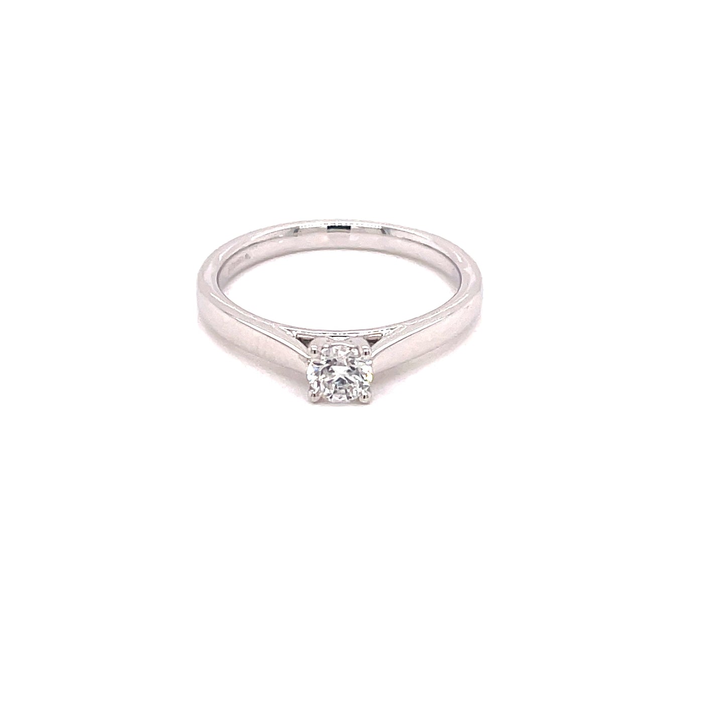 Round Brilliant Cut Diamond Solitaire Ring - 0.30cts Gardiner Brothers