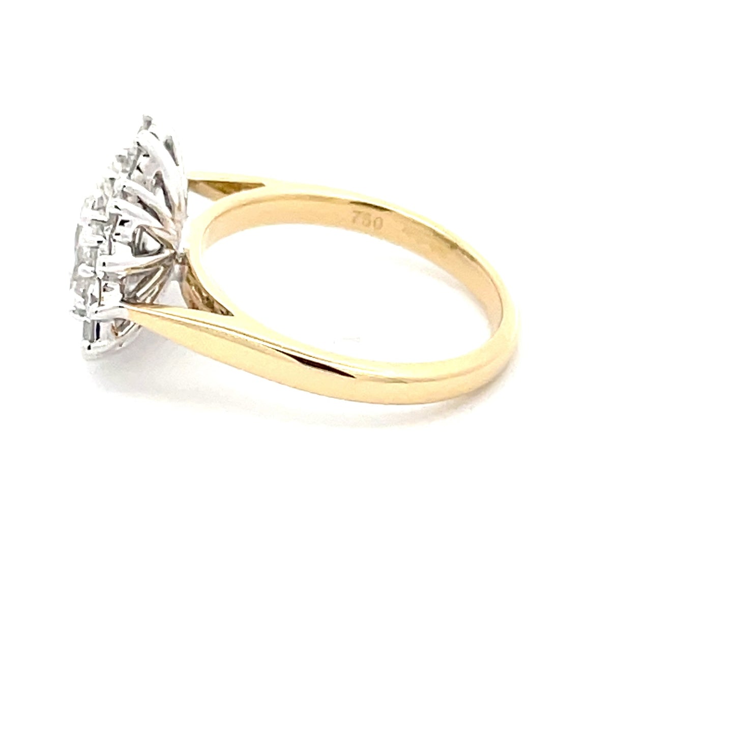 3 Oval Shaped Diamond Cluster Style Ring - 1.87cts Gardiner Brothers