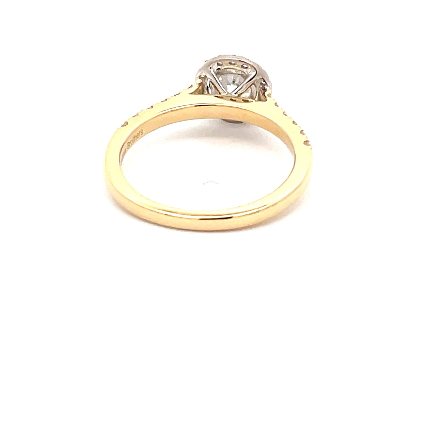 Round Brilliant Cut Diamond Halo Style Ring - 0.91cts Gardiner Brothers
