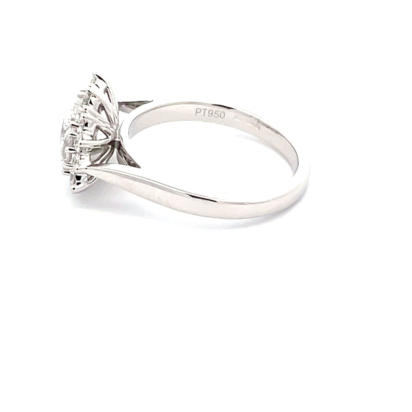 3 Oval Shaped Diamond Cluster Style Ring - 1.15cts Gardiner Brothers