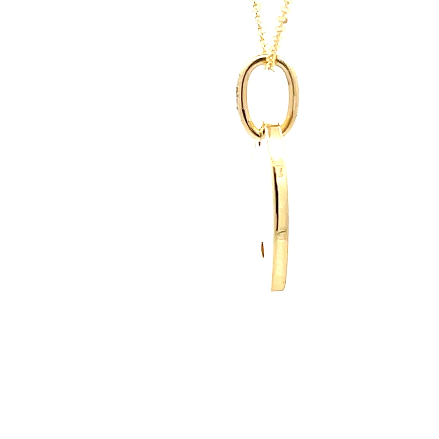 Yellow Gold Diamond Heart Pendant Necklace Gardiner Brothers