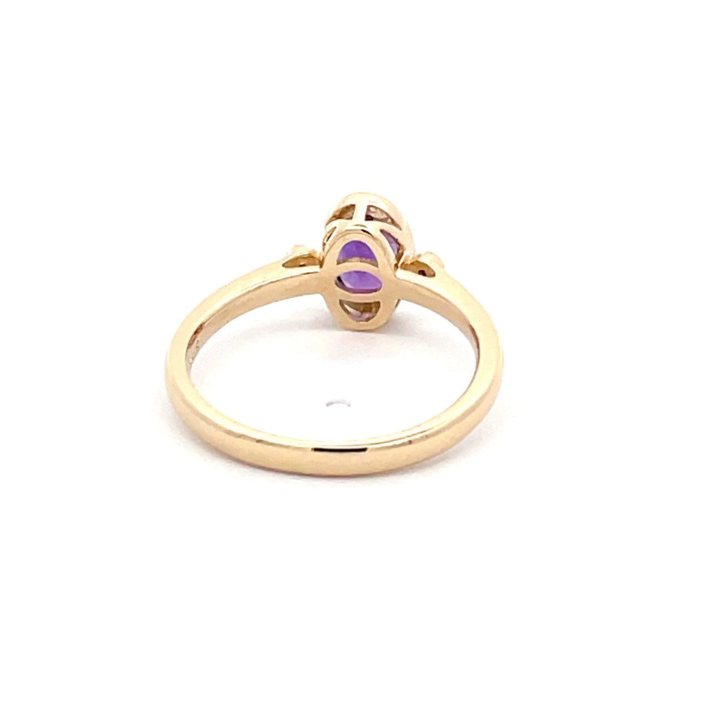 Yellow Gold Amethyst & Diamond Ring Gardiner Brothers