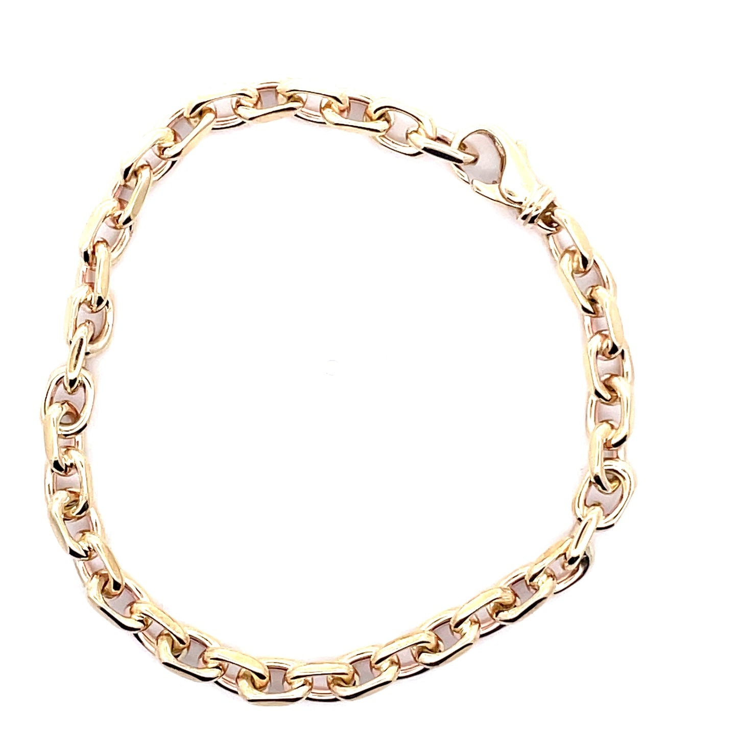 Yellow Gold Rectangular Link Bracelet Gardiner Brothers