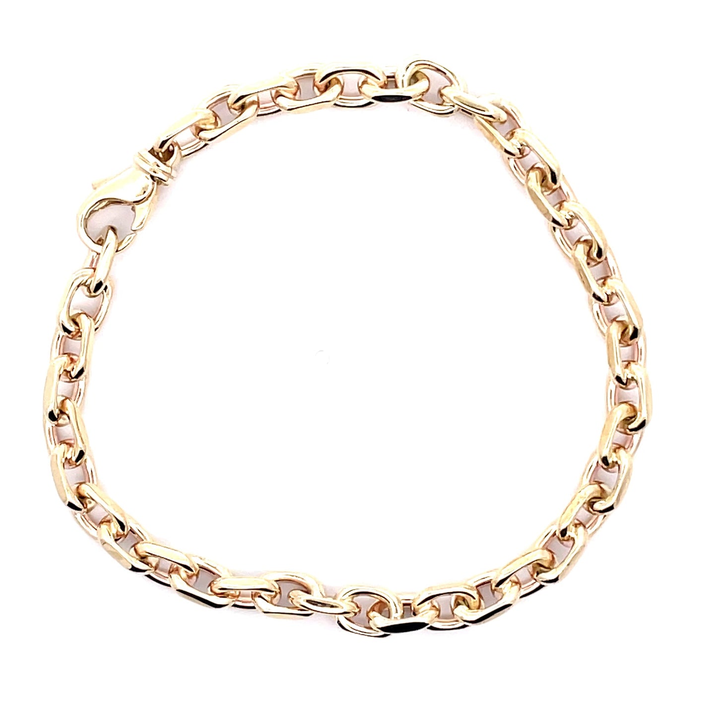 Yellow Gold Rectangular Link Bracelet Gardiner Brothers