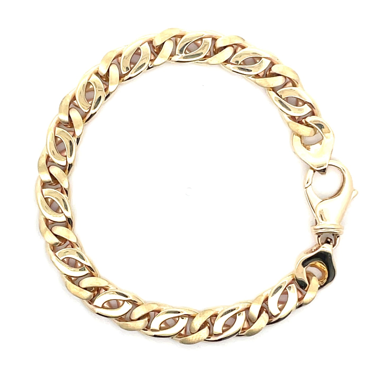 Yellow Gold Curb Style Link Bracelet Gardiner Brothers