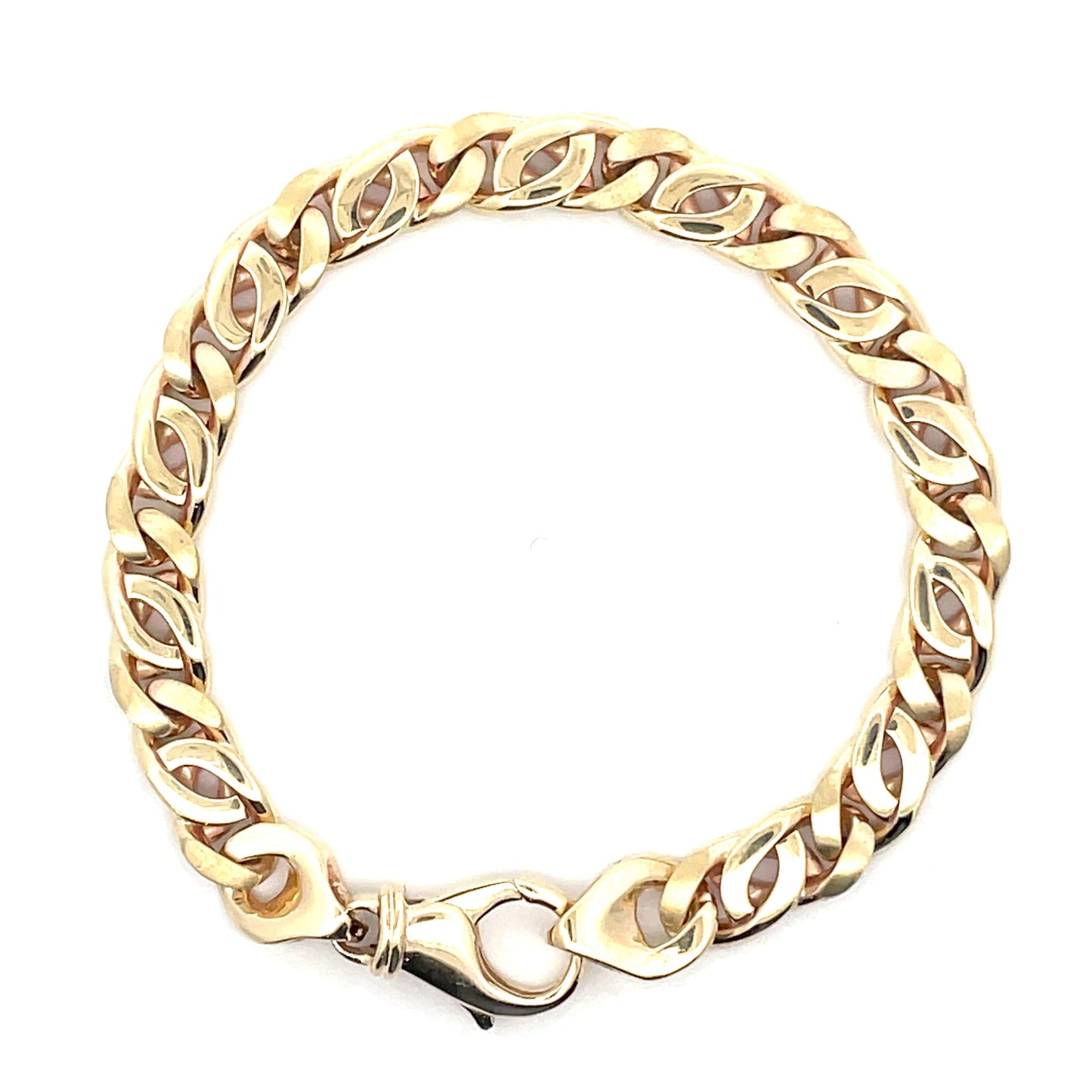 Yellow Gold Curb Style Link Bracelet Gardiner Brothers