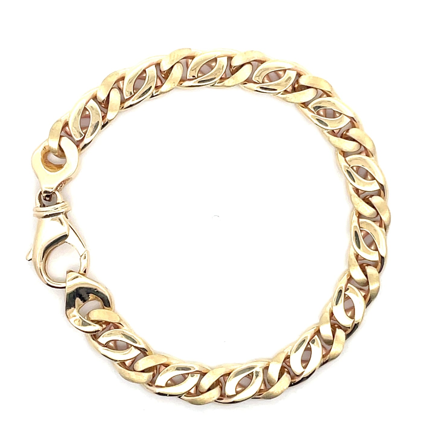 Yellow Gold Curb Style Link Bracelet Gardiner Brothers