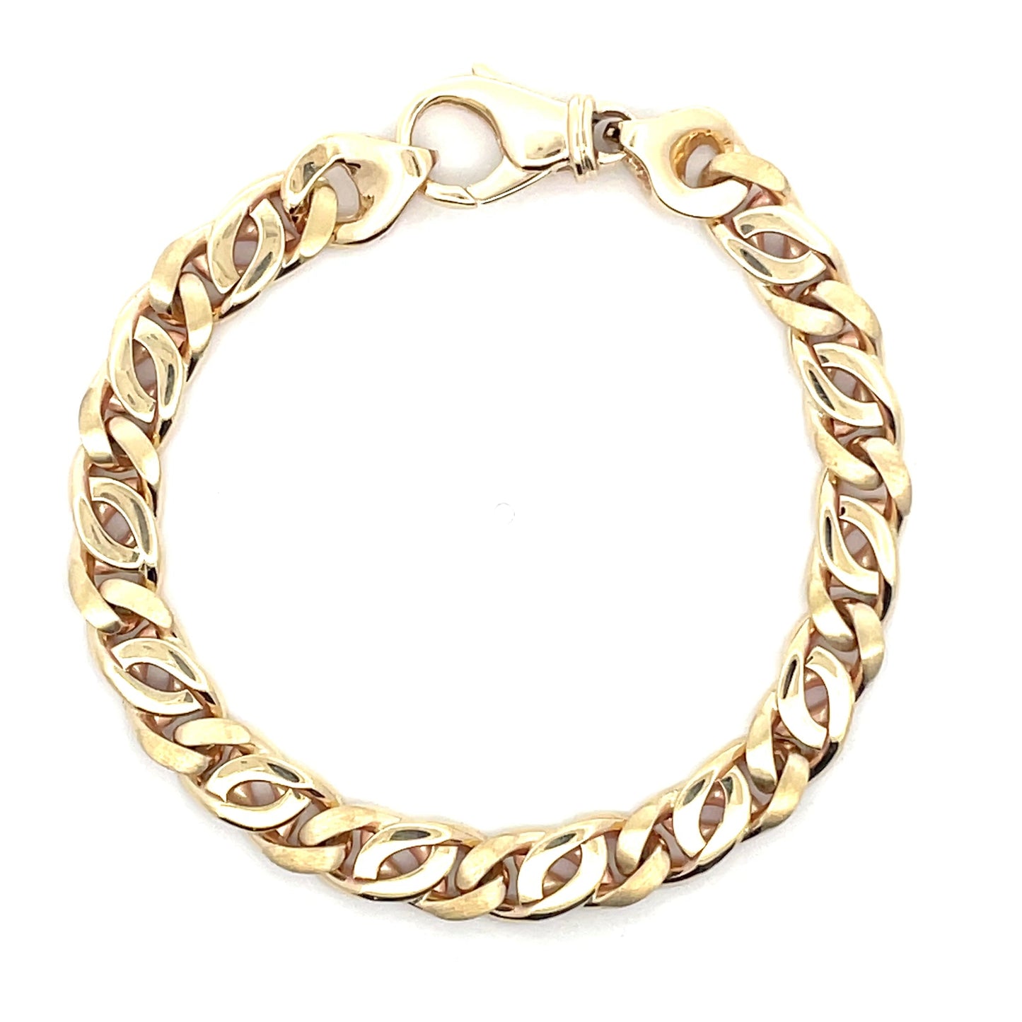 Yellow Gold Curb Style Link Bracelet Gardiner Brothers