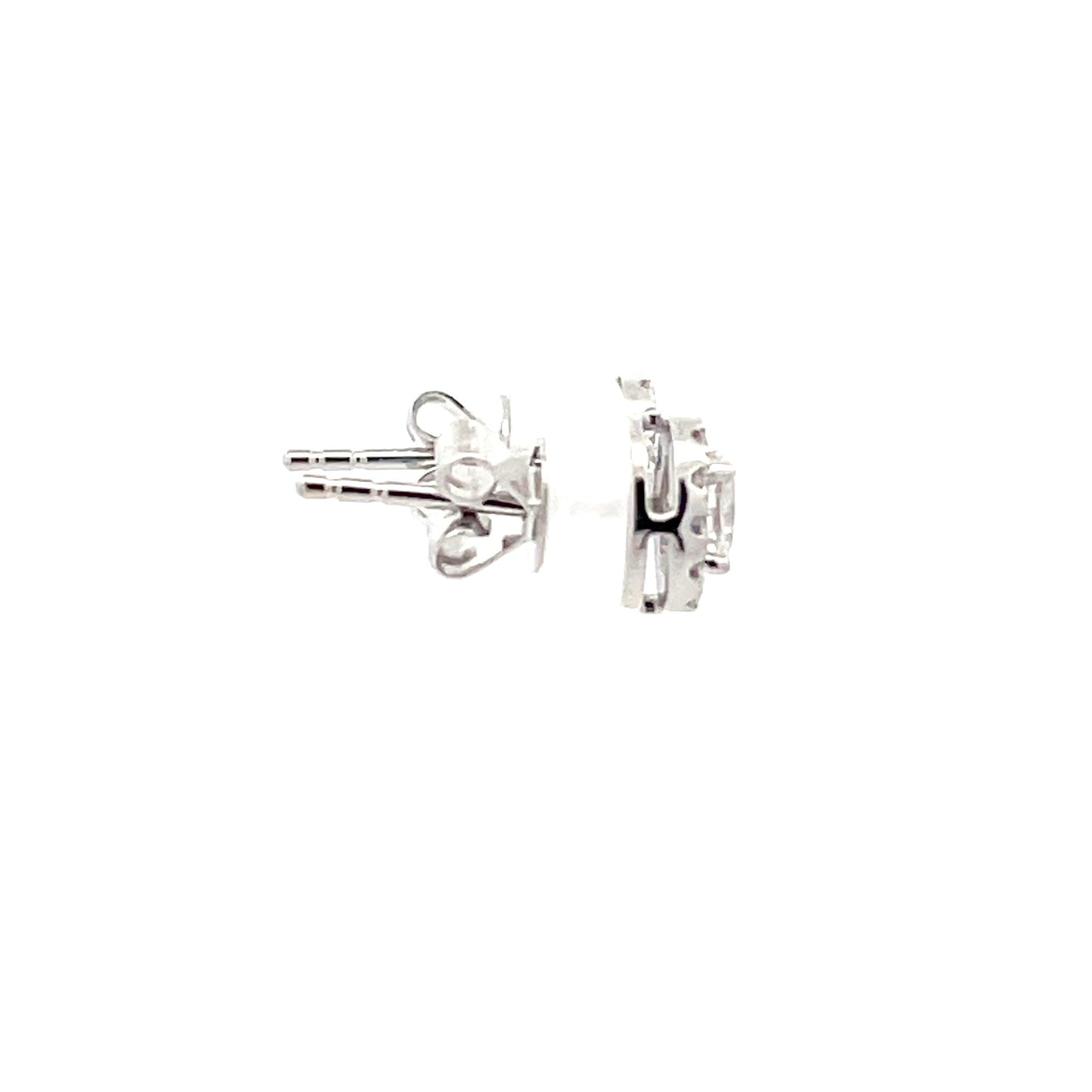 Oval Shaped Diamond Halo Style Earrings Gardiner Brothers
