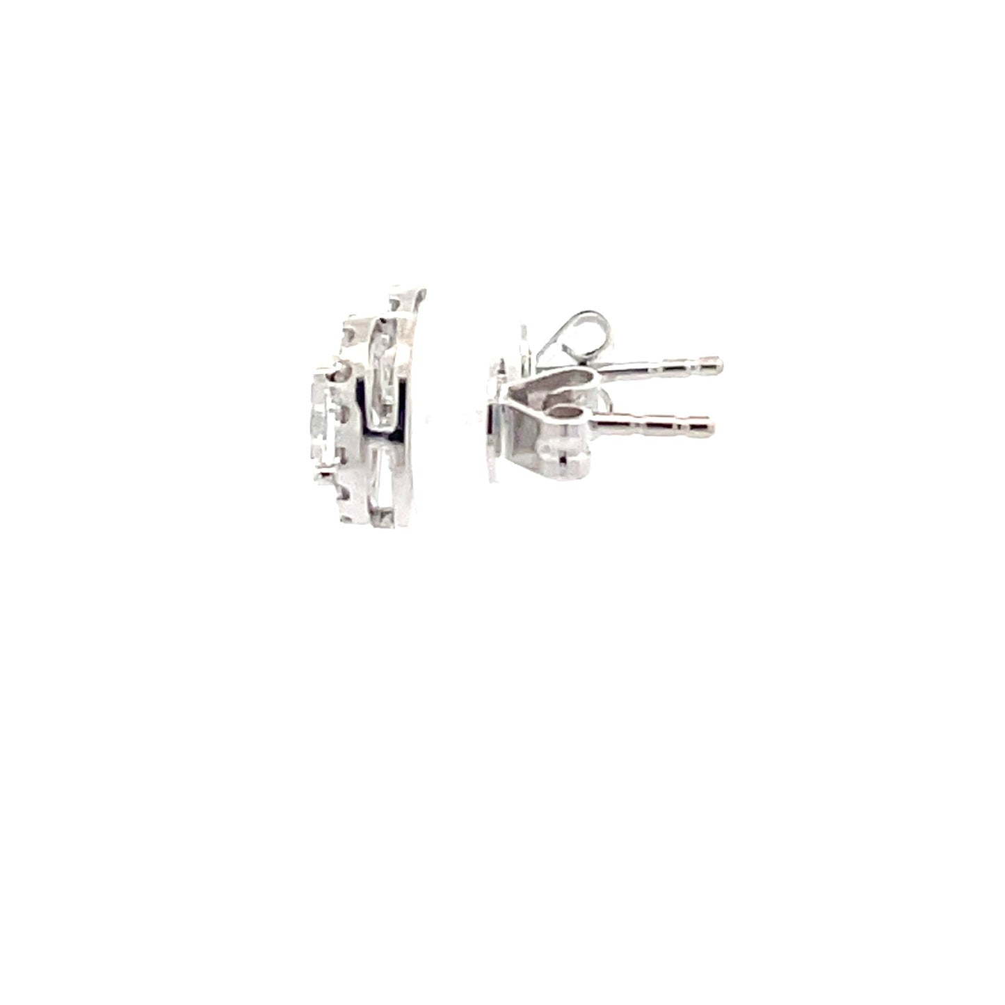 Oval Shaped Diamond Halo Style Earrings Gardiner Brothers