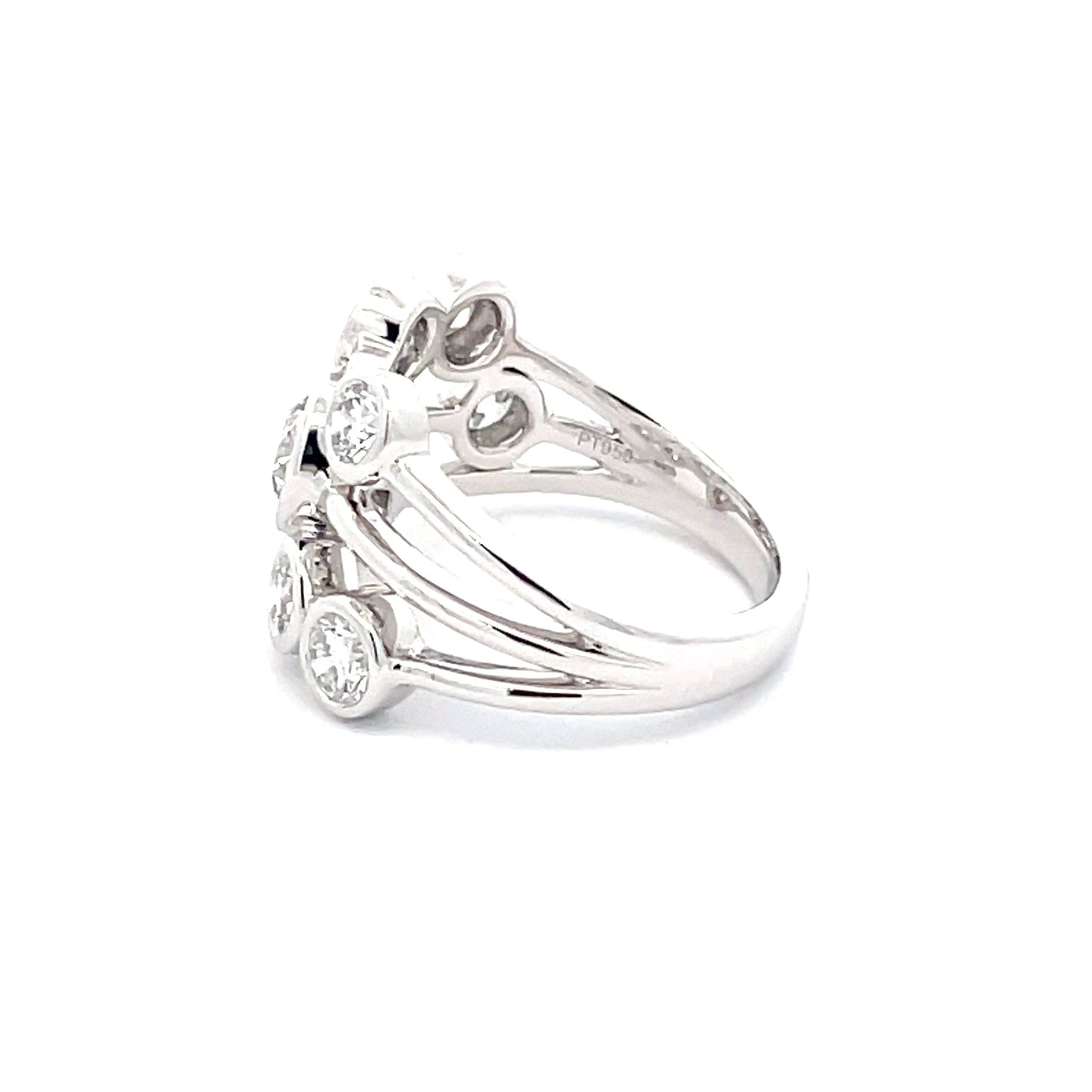 Round Brilliant Cut Diamond Bubble Style Ring Gardiner Brothers
