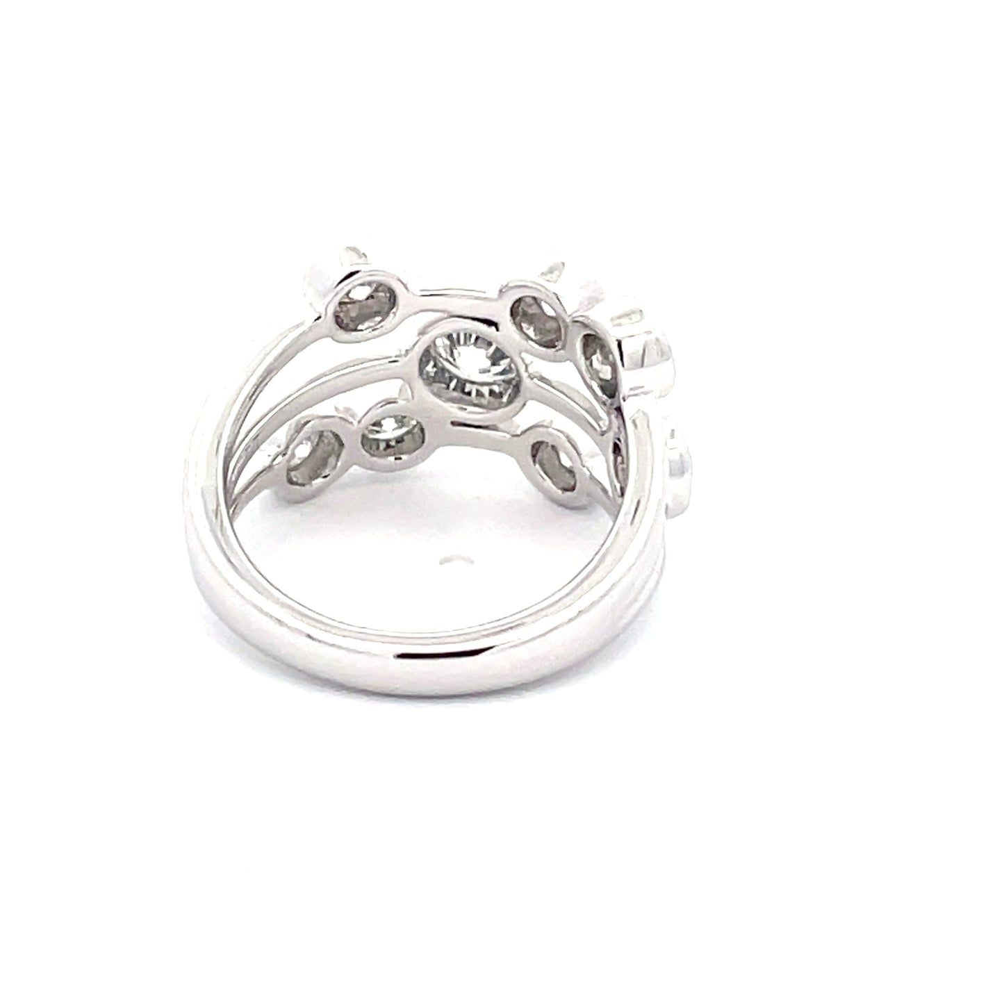 Round Brilliant Cut Diamond Bubble Style Ring Gardiner Brothers