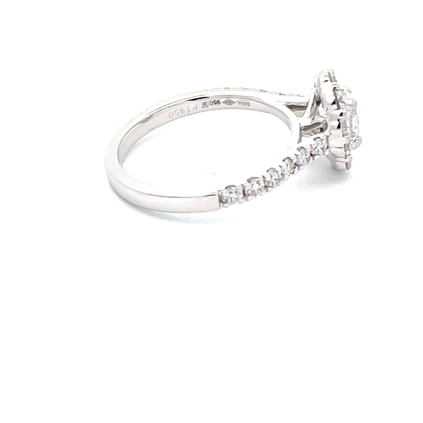 Oval Shaped Diamond Halo Style Ring - 1.15cts Gardiner Brothers