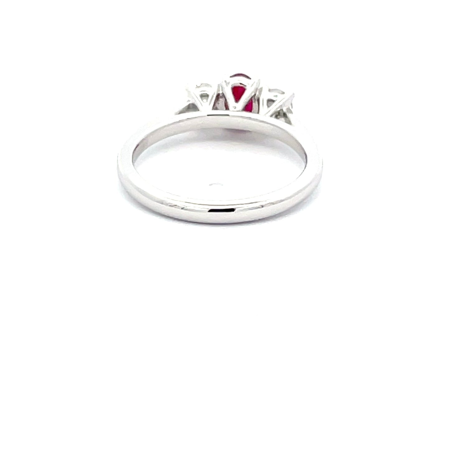 RUBY AND DIAMOND 3 STONE RING Gardiner Brothers