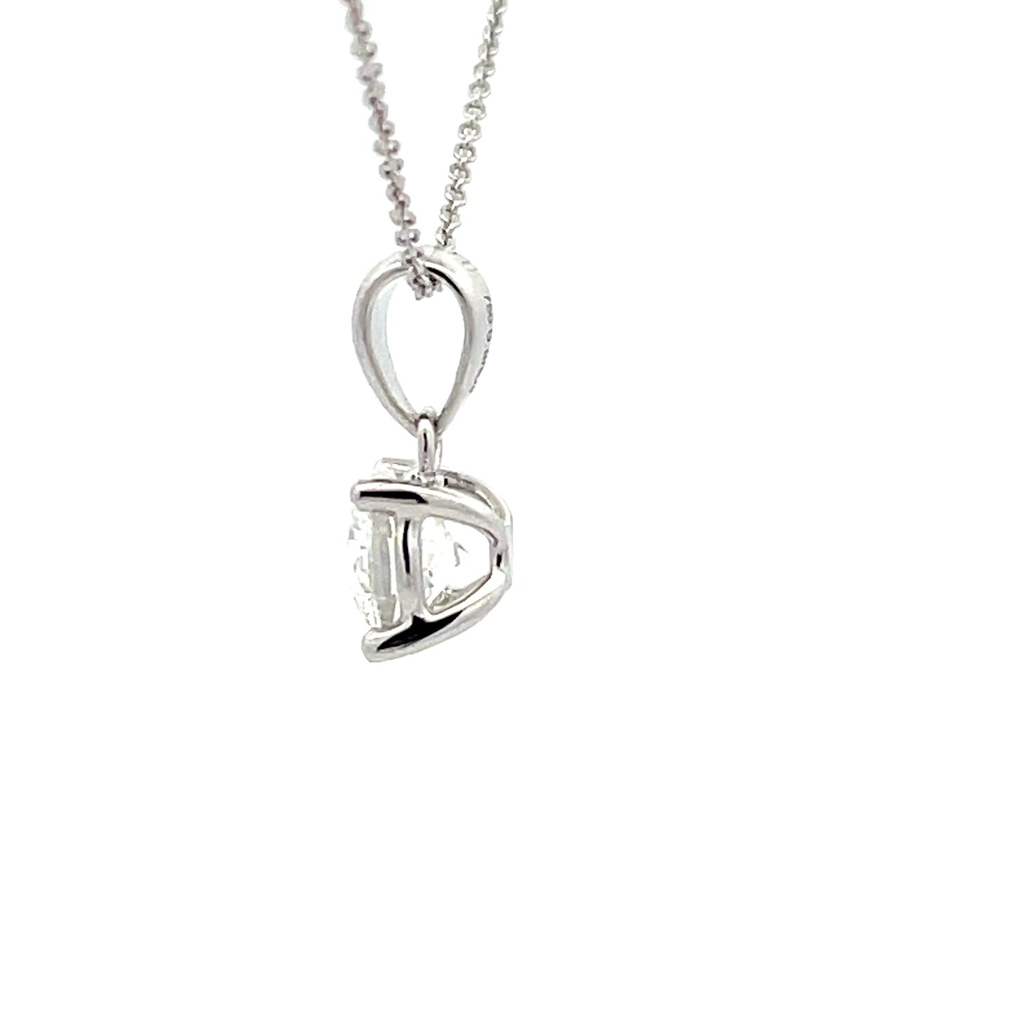 LAB GROWN ROUND BRILLIANT CUT DIAMOND SOLITAIRE PENDANT - 1.03CTS Gardiner Brothers