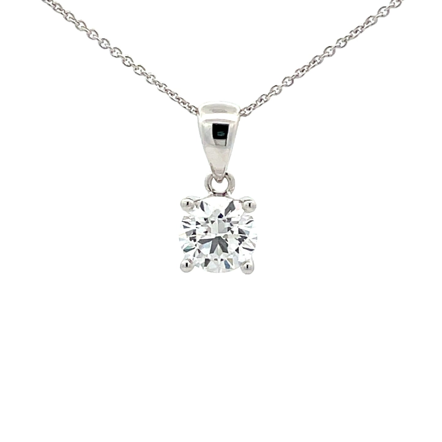LAB GROWN ROUND BRILLIANT CUT DIAMOND SOLITAIRE PENDANT - 1.03CTS Gardiner Brothers
