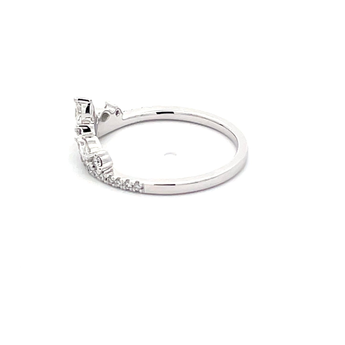 Round Brilliant and Marquise Shaped Diamond Tiara Ring Gardiner Brothers