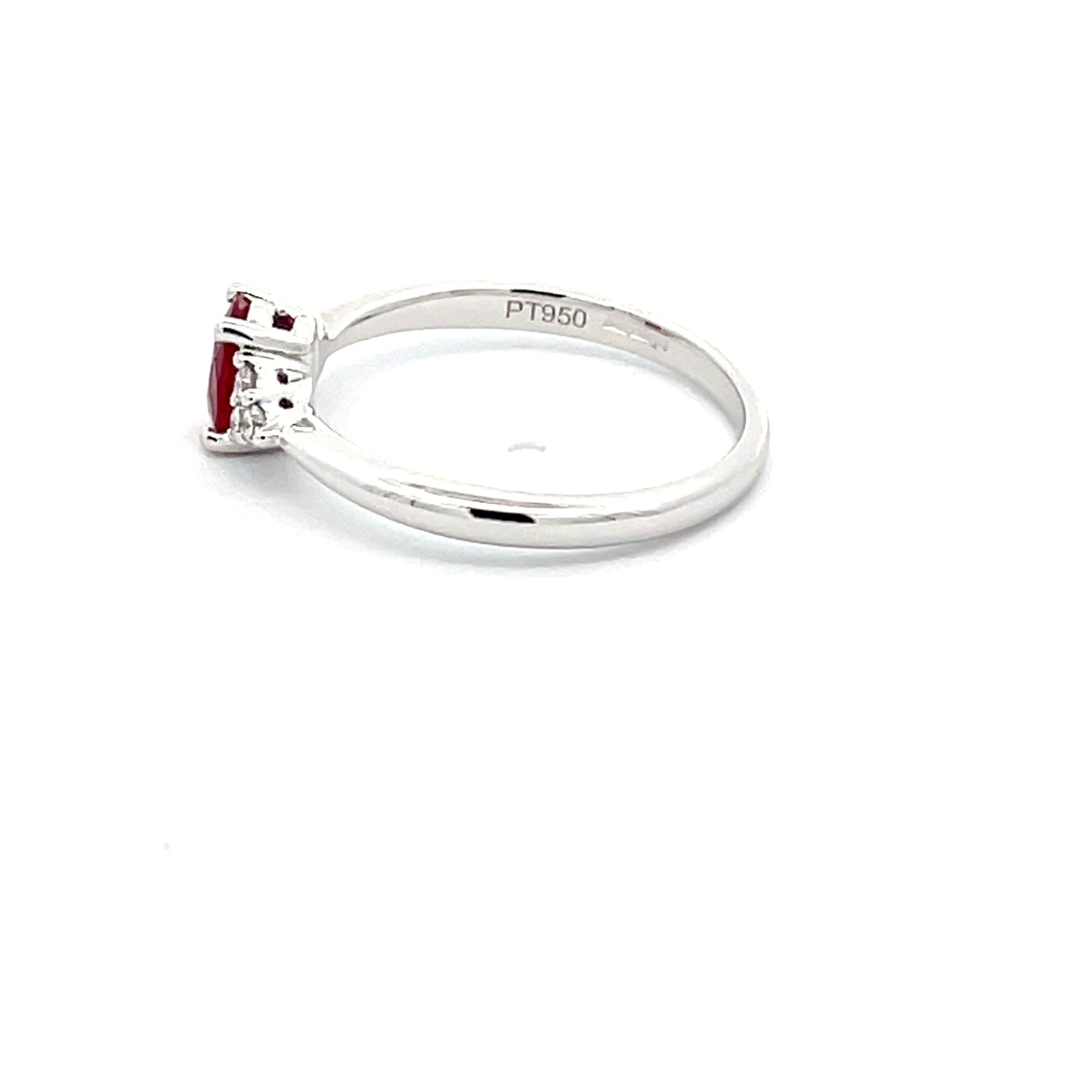Ruby and Round brilliant Cut Diamond Ring Gardiner Brothers