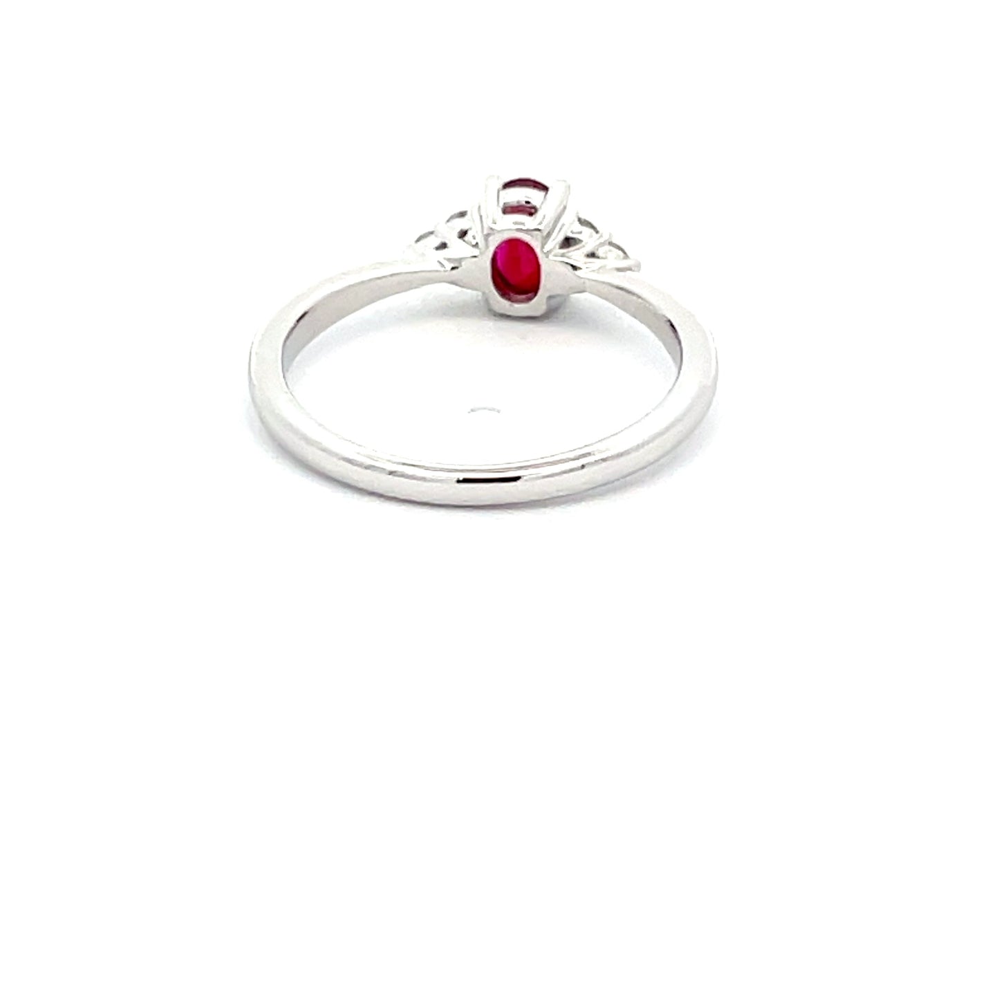 Ruby and Round brilliant Cut Diamond Ring Gardiner Brothers