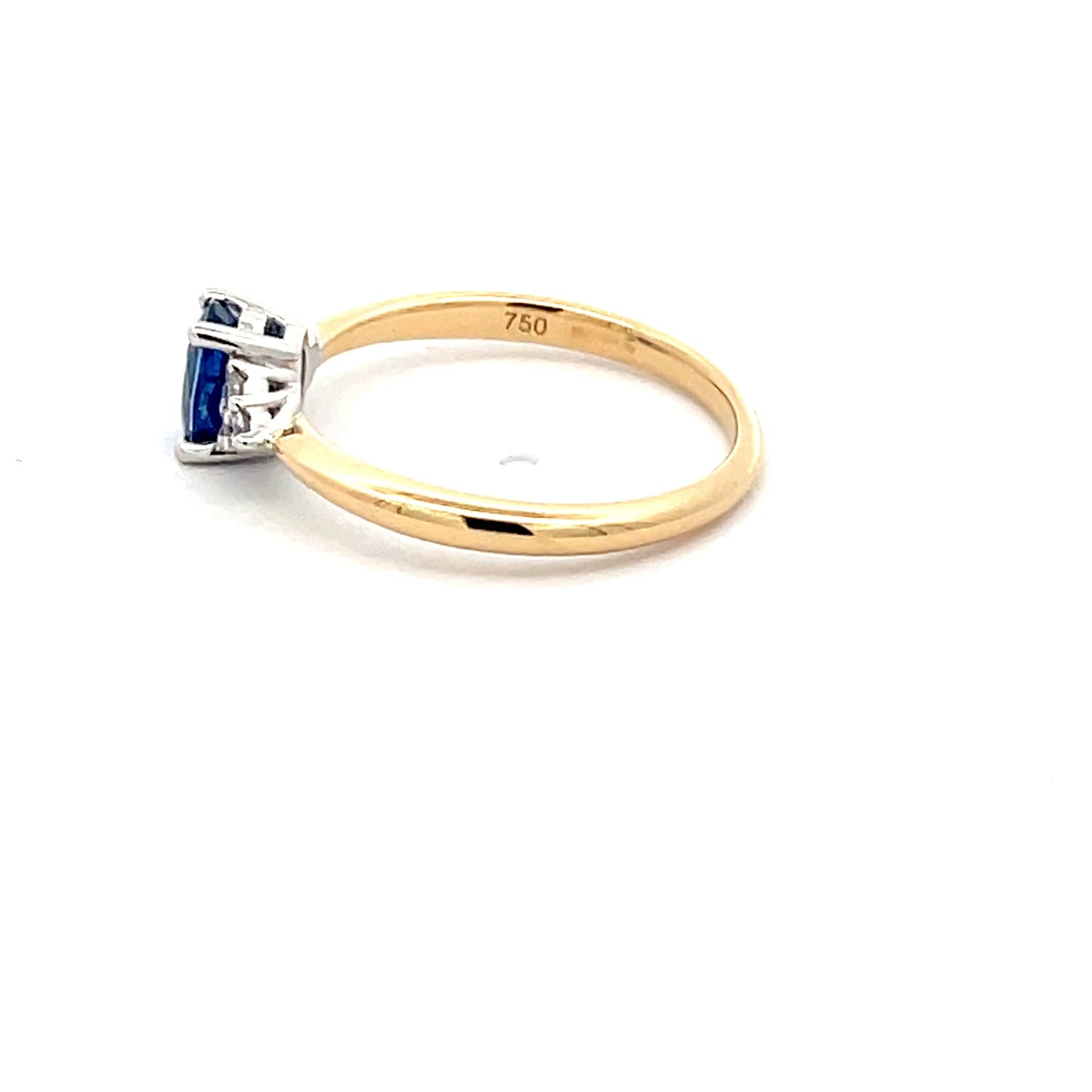 Sapphire and Round brilliant Cut Diamond Ring Gardiner Brothers